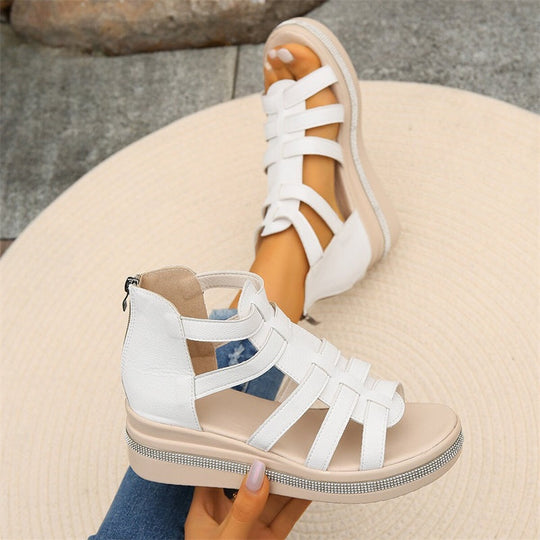 Multi-Strap Platform Sandals for Women