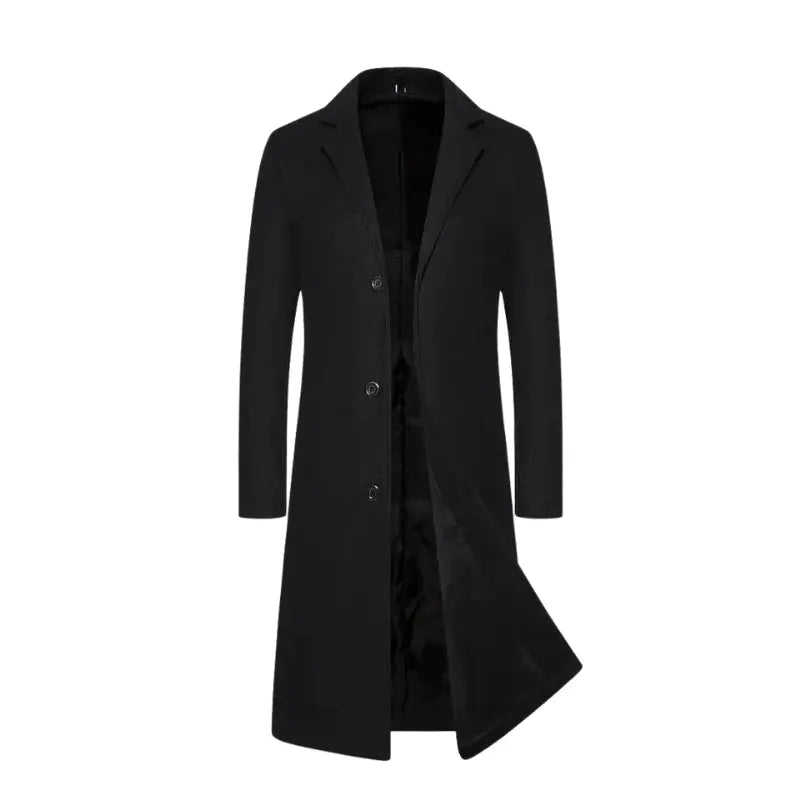 Notched Lapel Winter Coat for Men Azzoria