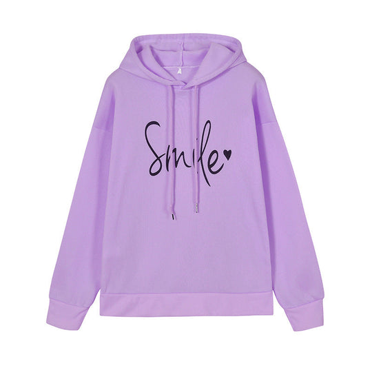 Printed Pullover Hoodie for Women