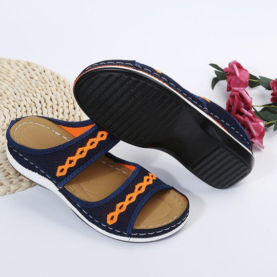Open-Toe Slip-On Sandals for Women
