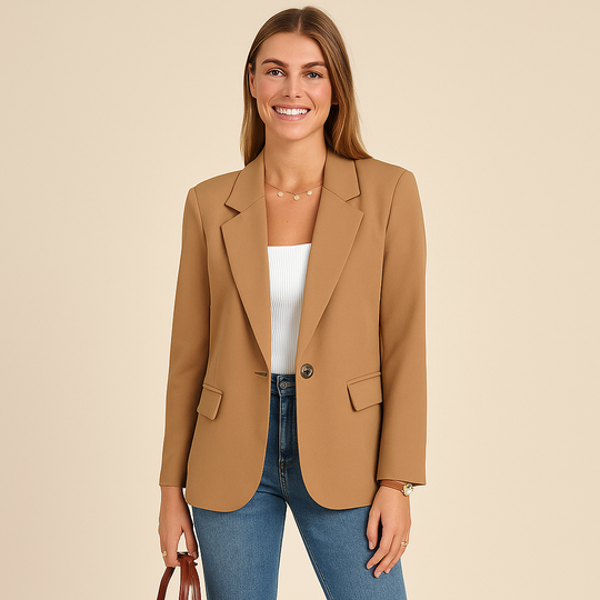 Panelled Matte Blazer for Women