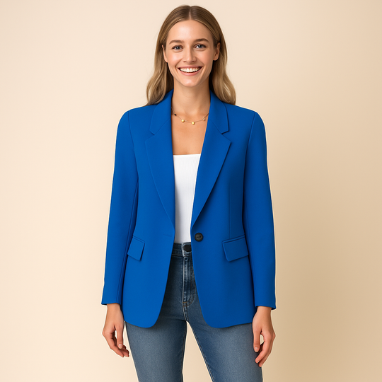 Panelled Matte Blazer for Women