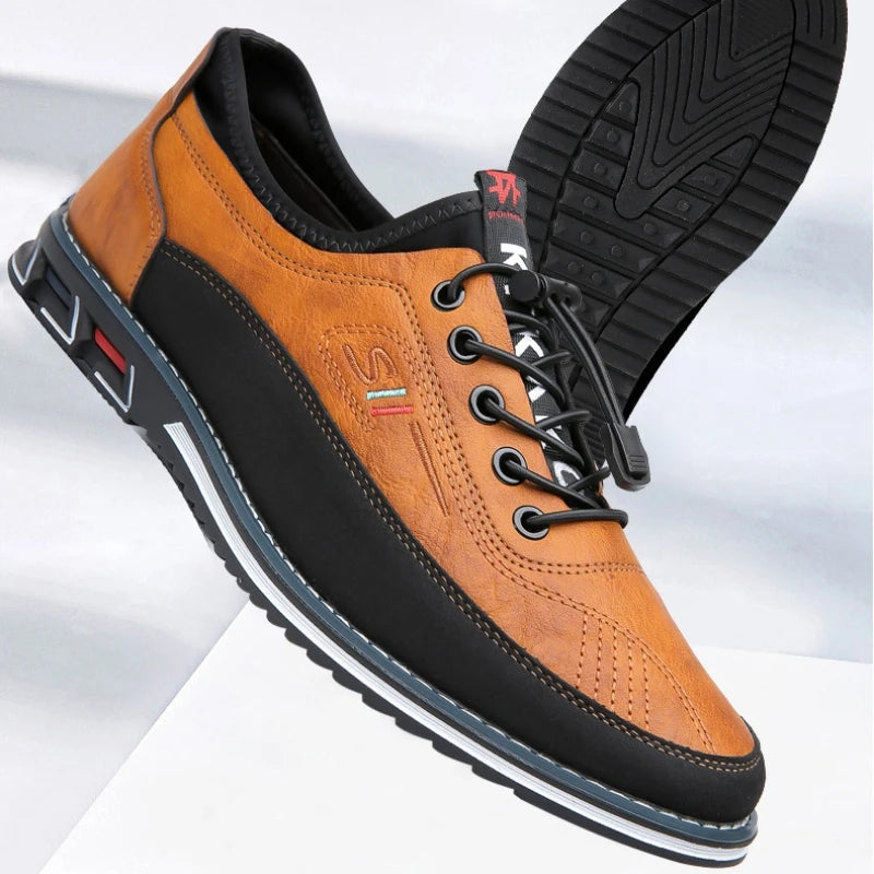 Patent Leather Oxford Shoes for Men