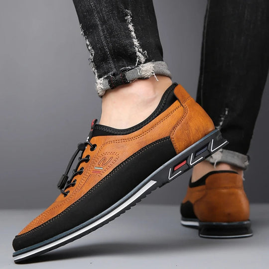 Patent Leather Oxford Shoes for Men