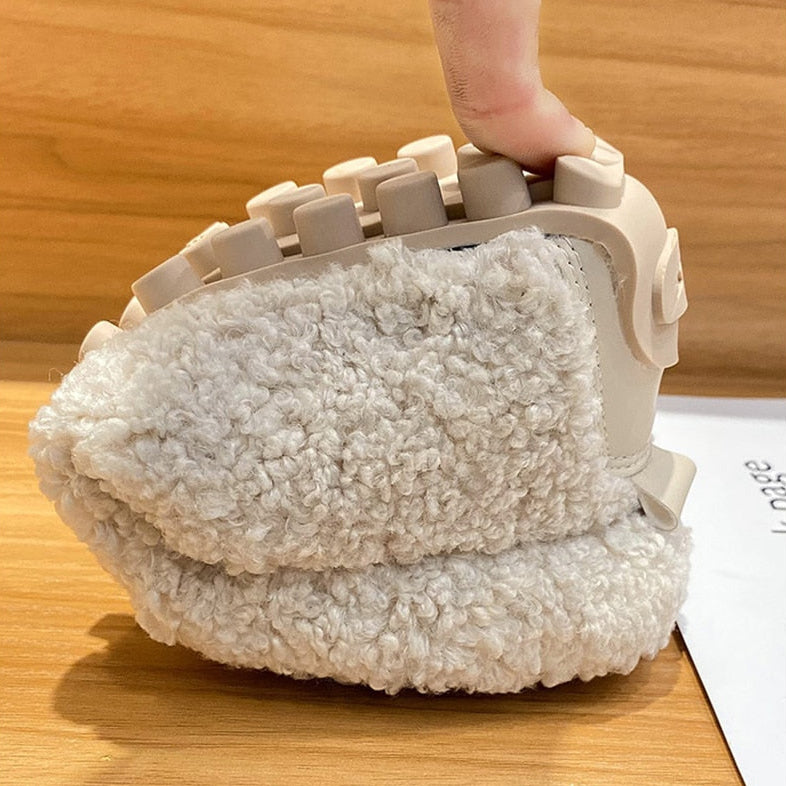 Plush Slipper Shoes with Non-Slip Sole for Women