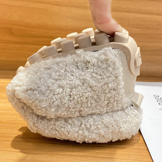 Plush Slipper Shoes with Non-Slip Sole for Women