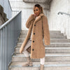 Plush Trench Coat for Women