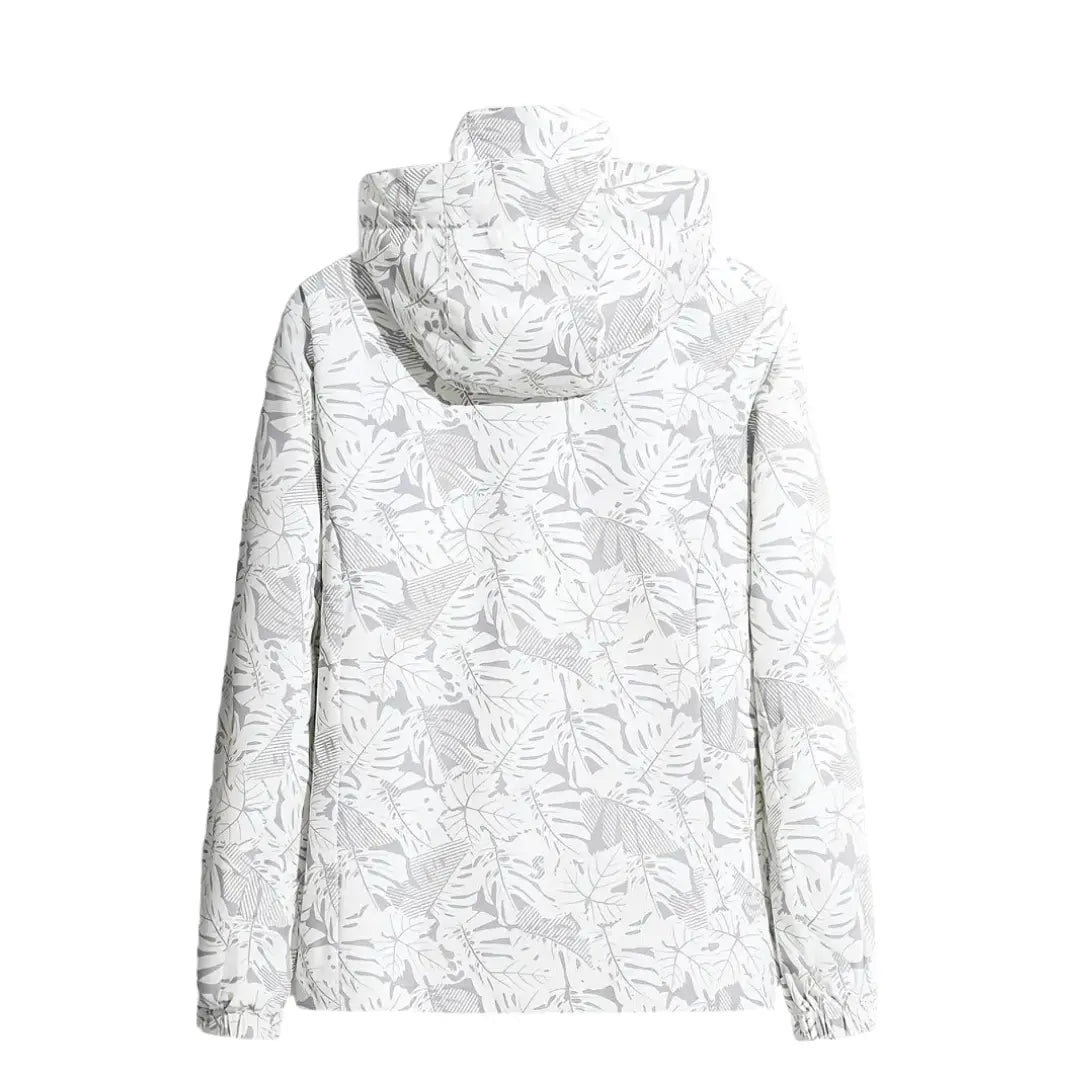 Printed Hooded Outdoor Jacket for Women Azzoria