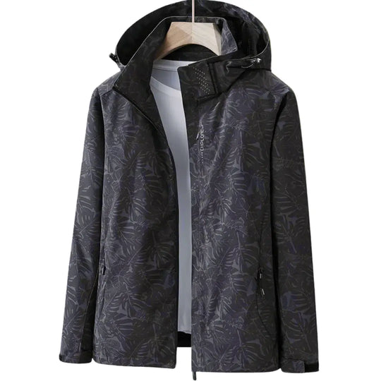 Printed Hooded Outdoor Jacket for Women Azzoria