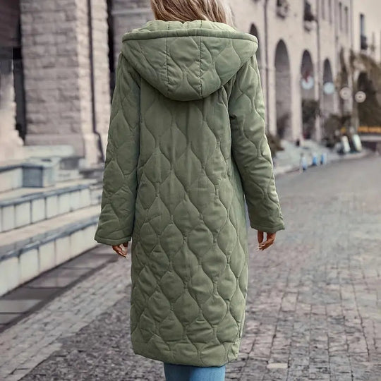 Quilted Hooded Coat for Women