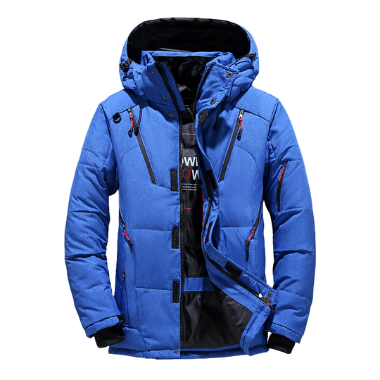 Quilted Hooded Puffer Jacket for Men