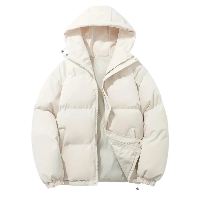Quilted Padded Puffer Jacket with Hood for Men Azzoria