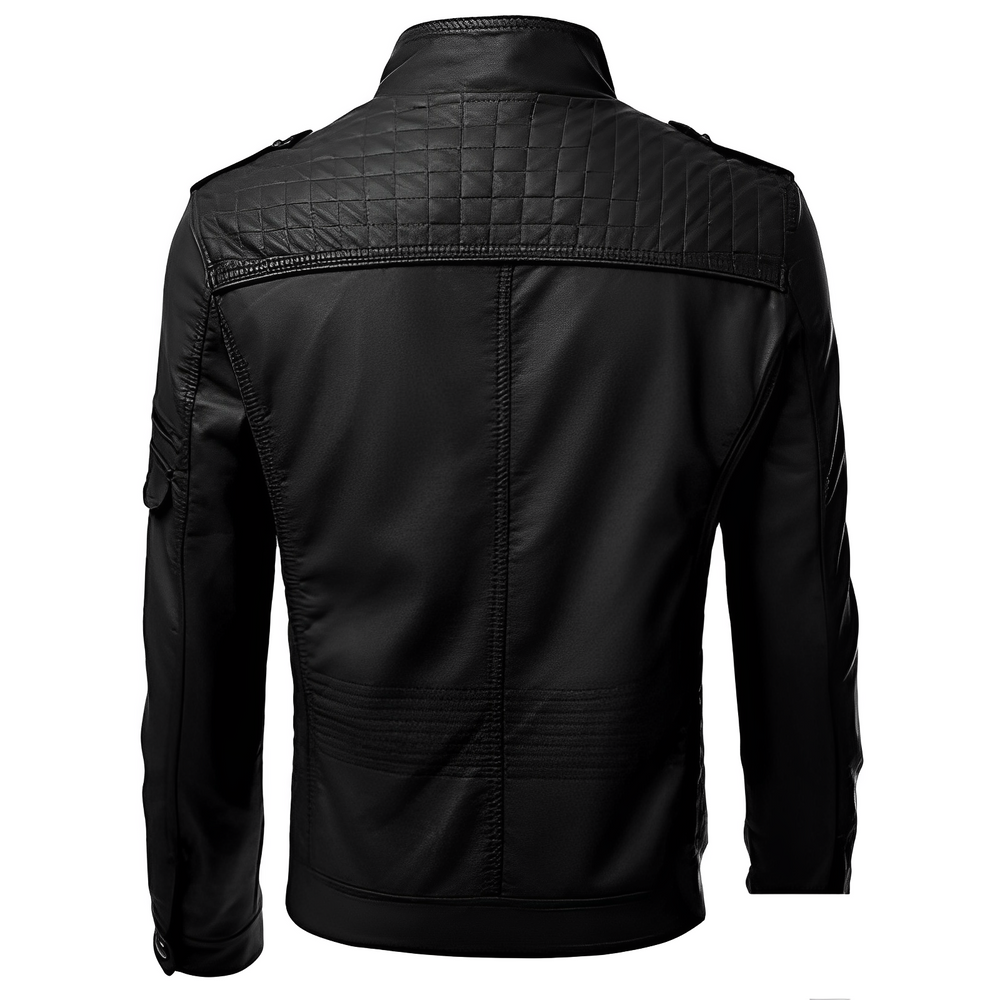 Quilted Zip-Up Jacket for Men