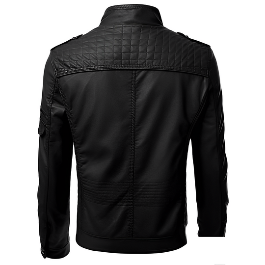 Quilted Zip-Up Jacket for Men