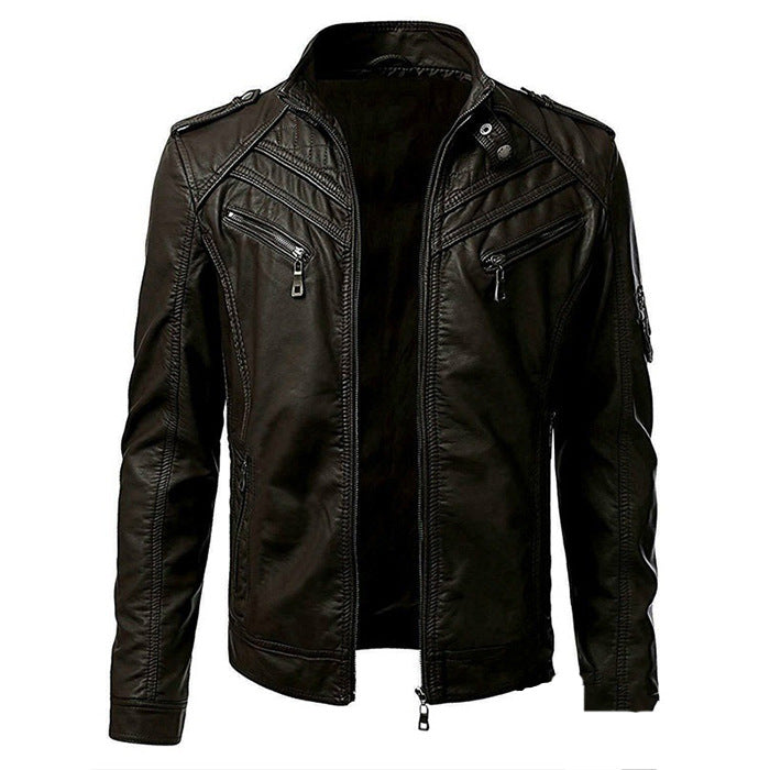 Quilted Zip-Up Jacket for Men