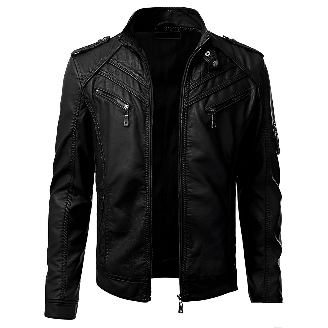 Quilted Zip-Up Jacket for Men