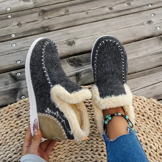 Warm Fluffy Winter Boots for Women Azzoria