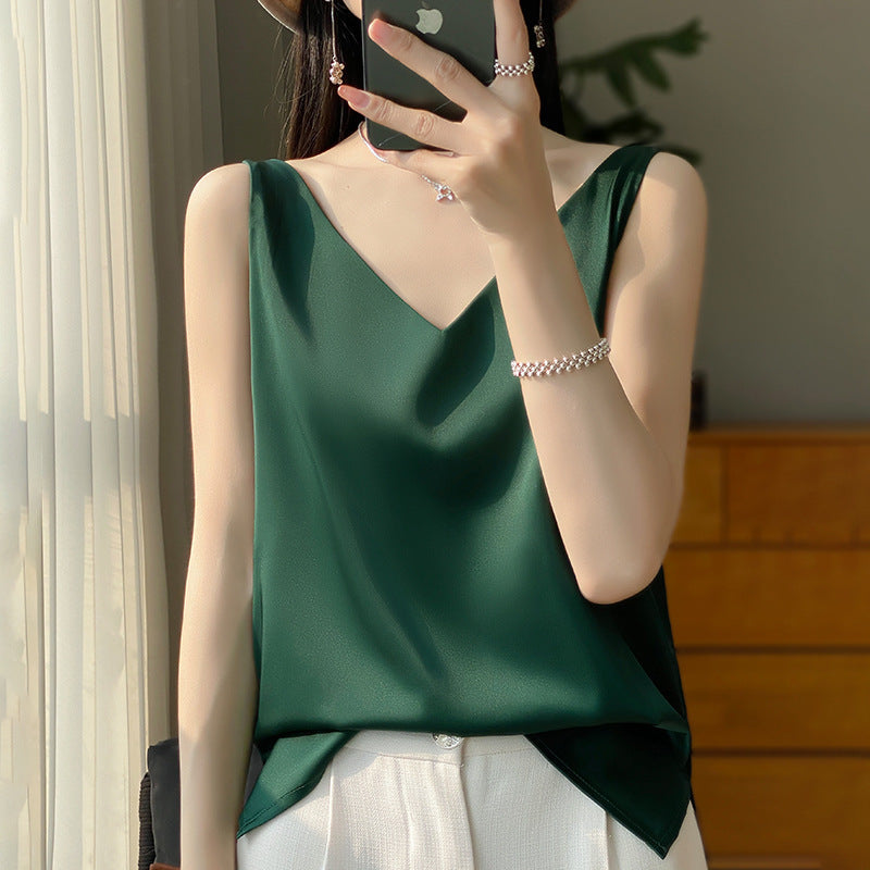 V-Neck Sleeveless Top for Women