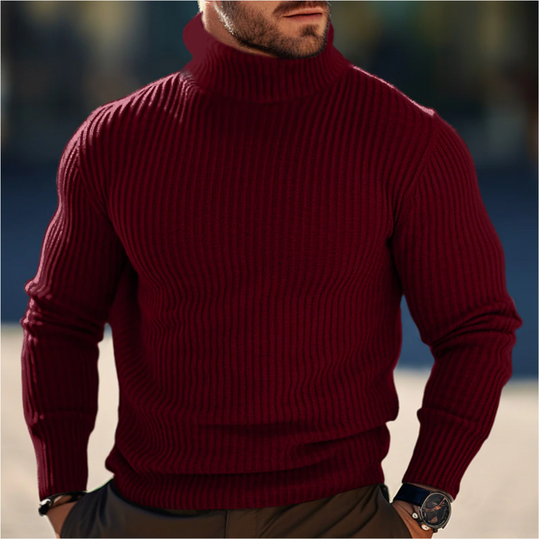 Oliver – Men’s Soft Knit Turtleneck Sweater