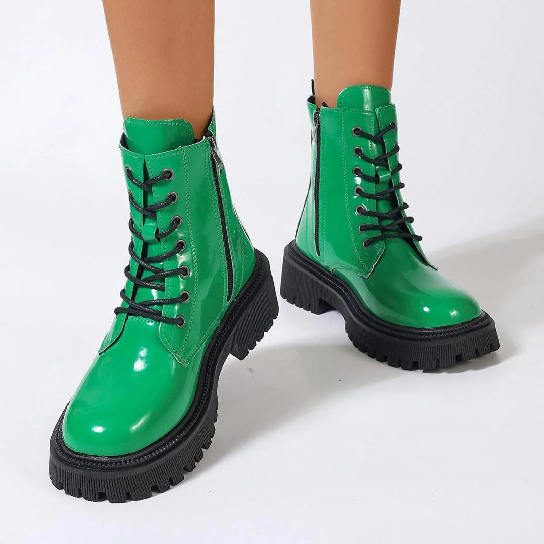 Shiny Ankle Boots for Women