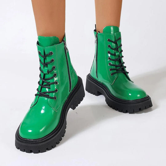 Shiny Ankle Boots for Women