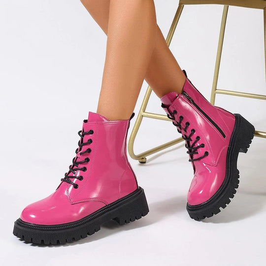 Shiny Ankle Boots for Women