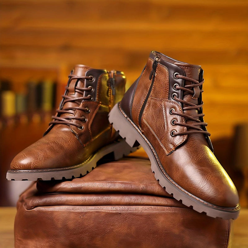 Side-Closure Ankle Boots for Men Mystique Fashion