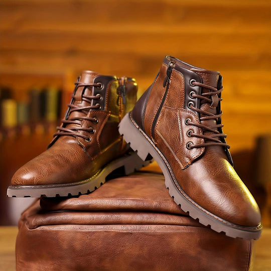 Side-Closure Ankle Boots for Men Mystique Fashion