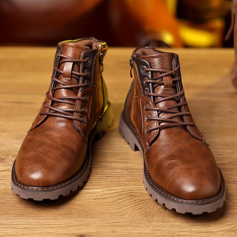 Side-Closure Ankle Boots for Men Mystique Fashion