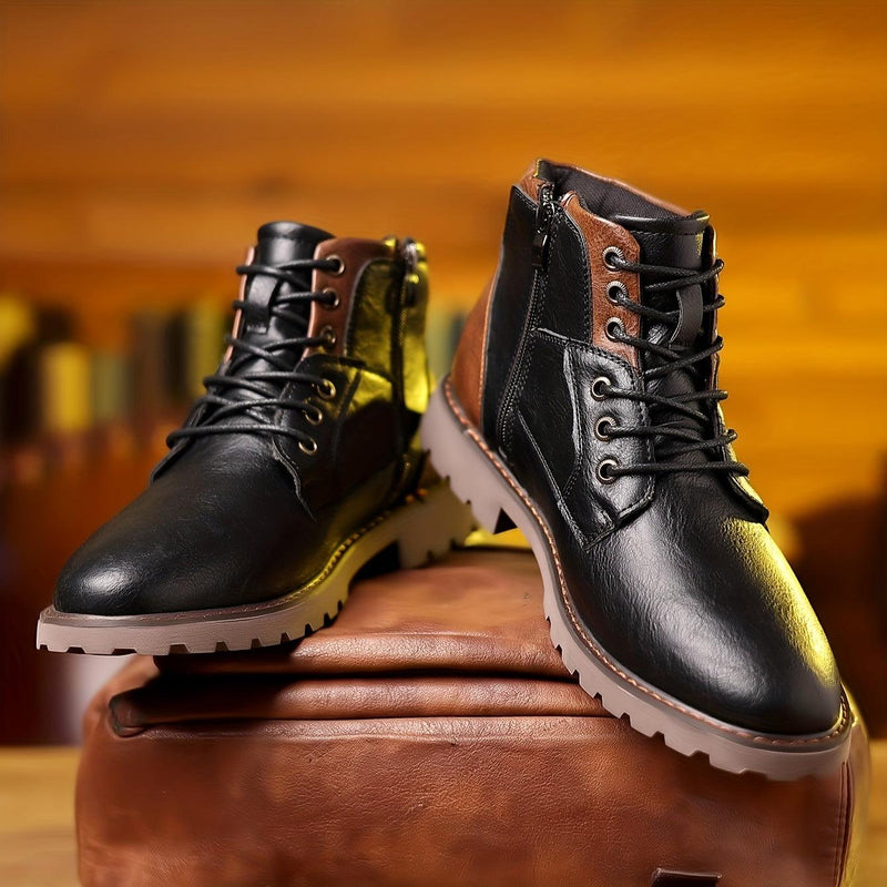 Side-Closure Ankle Boots for Men Mystique Fashion