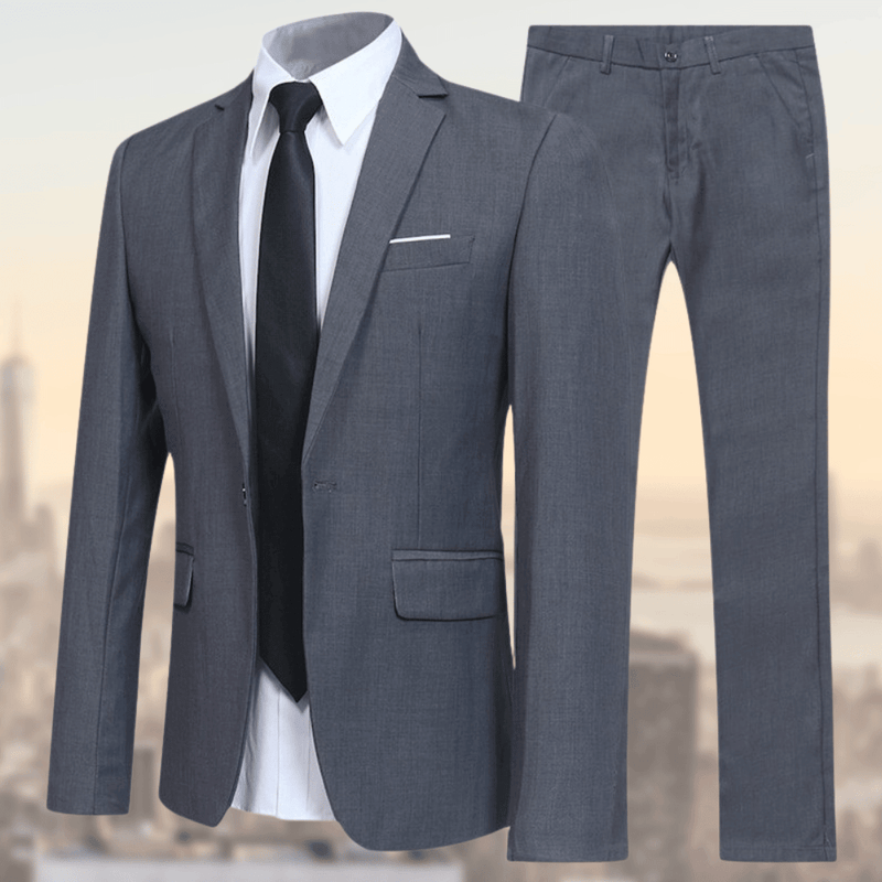 Slim Fit Two-Piece Suit for Men