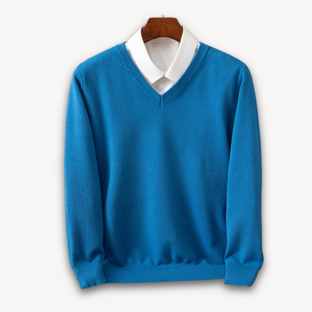 Slim Fit V-Neck Sweater for Men