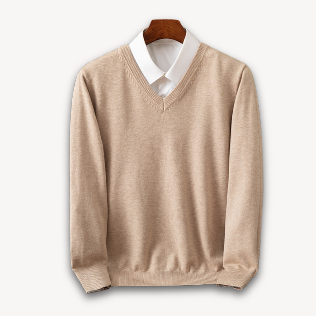 Slim Fit V-Neck Sweater for Men