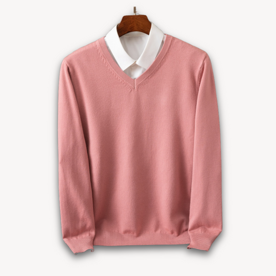 Slim Fit V-Neck Sweater for Men
