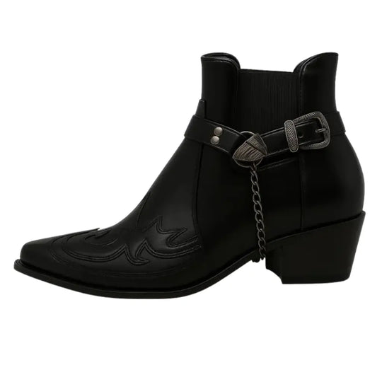 Cowboy Ankle Boots for Men Azzoria