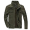 Stand Collar Military Jacket for Men
