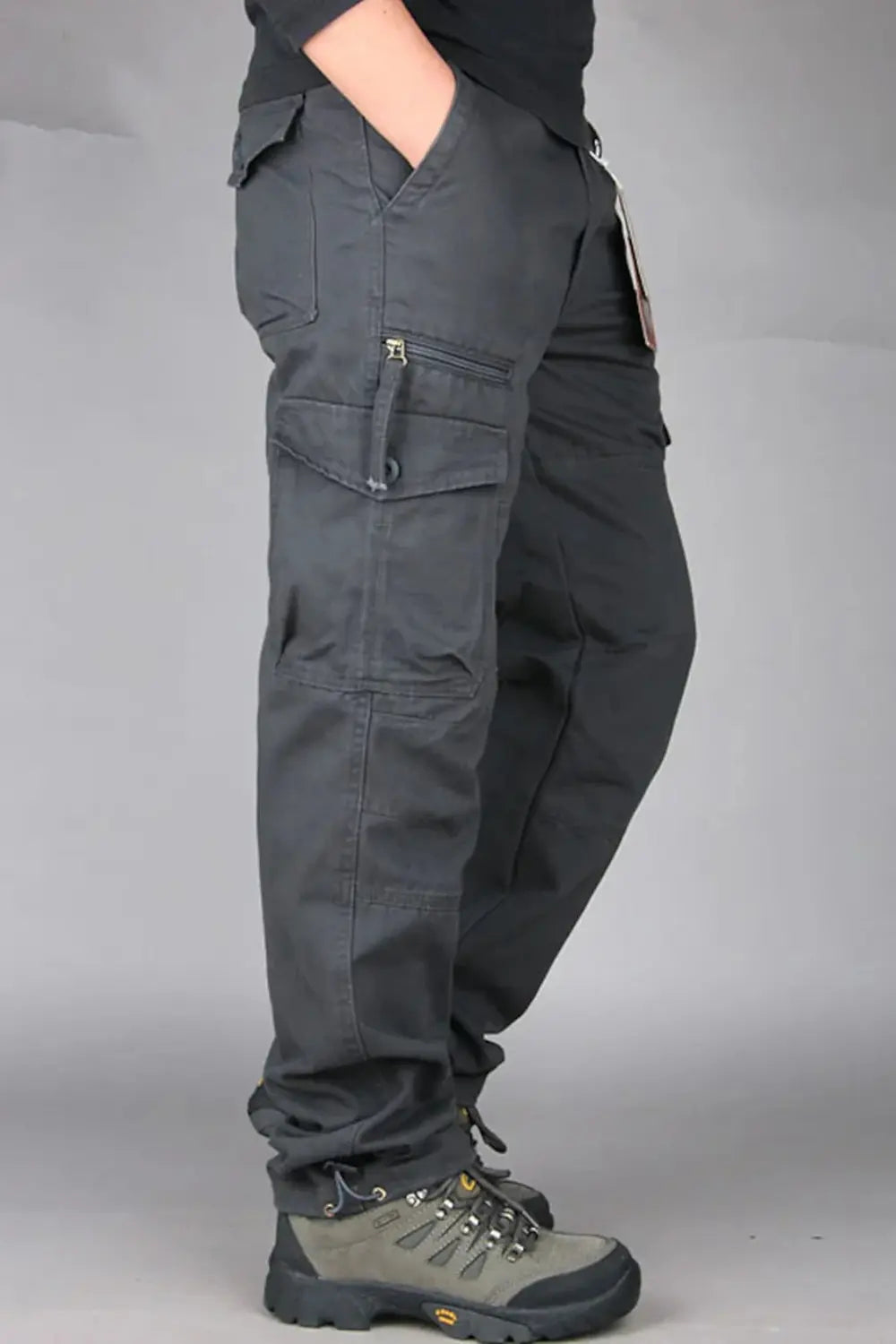 Straight Fit Cargo Pants for Men Azzoria