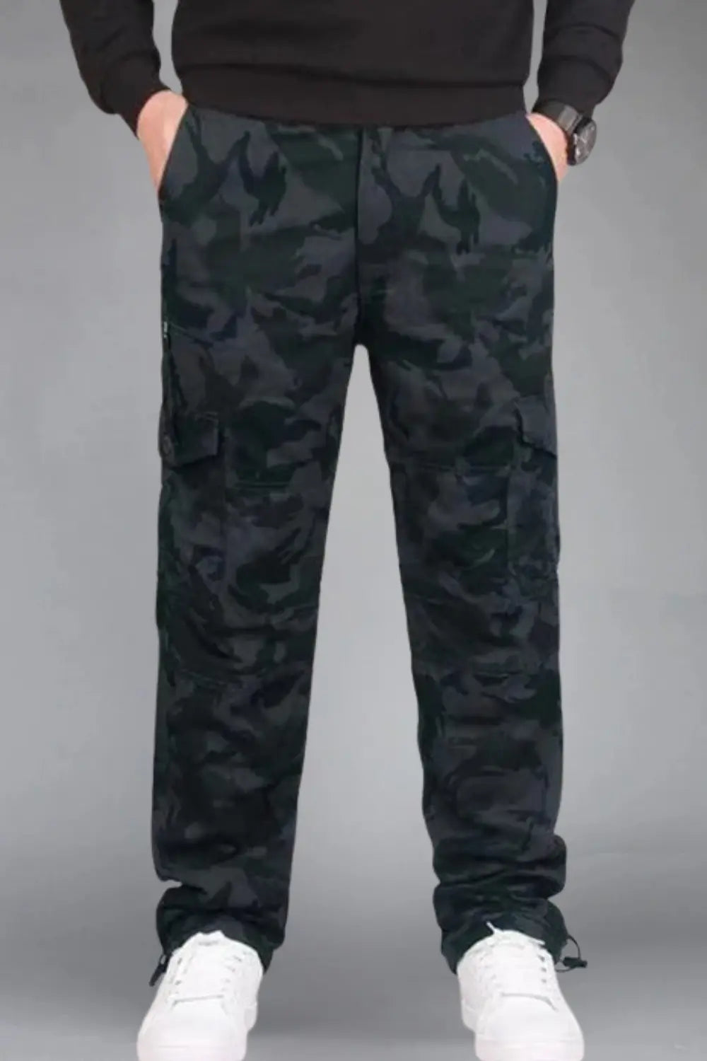 Straight Fit Cargo Pants for Men Azzoria