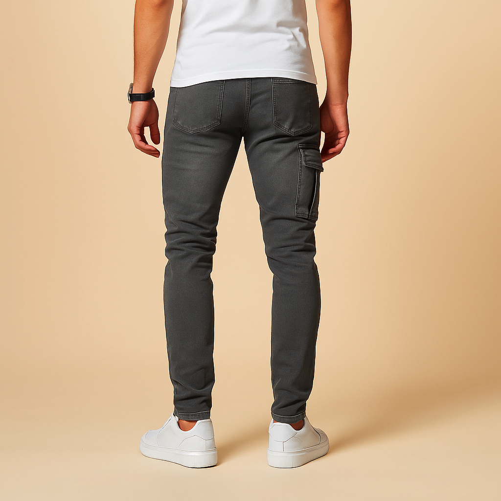 Cargo Pants Men with Tapered Leg and Multi-Pocket Setup