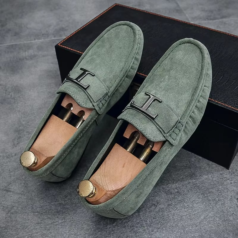 Structured Slip-On Loafers for Men