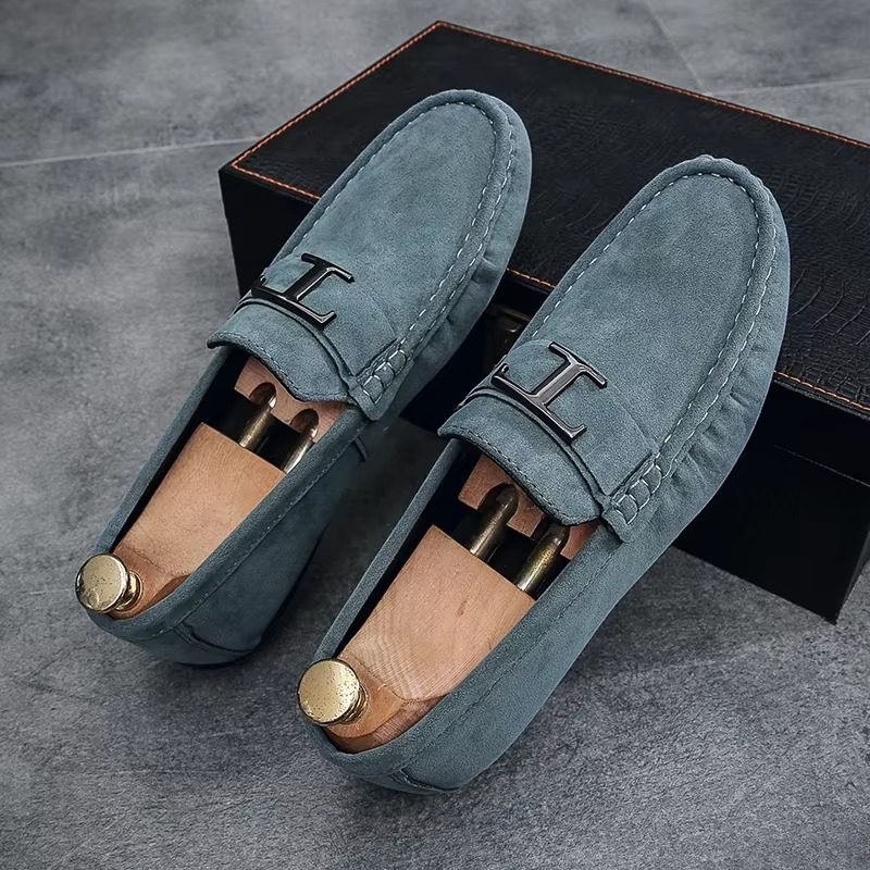 Structured Slip-On Loafers for Men