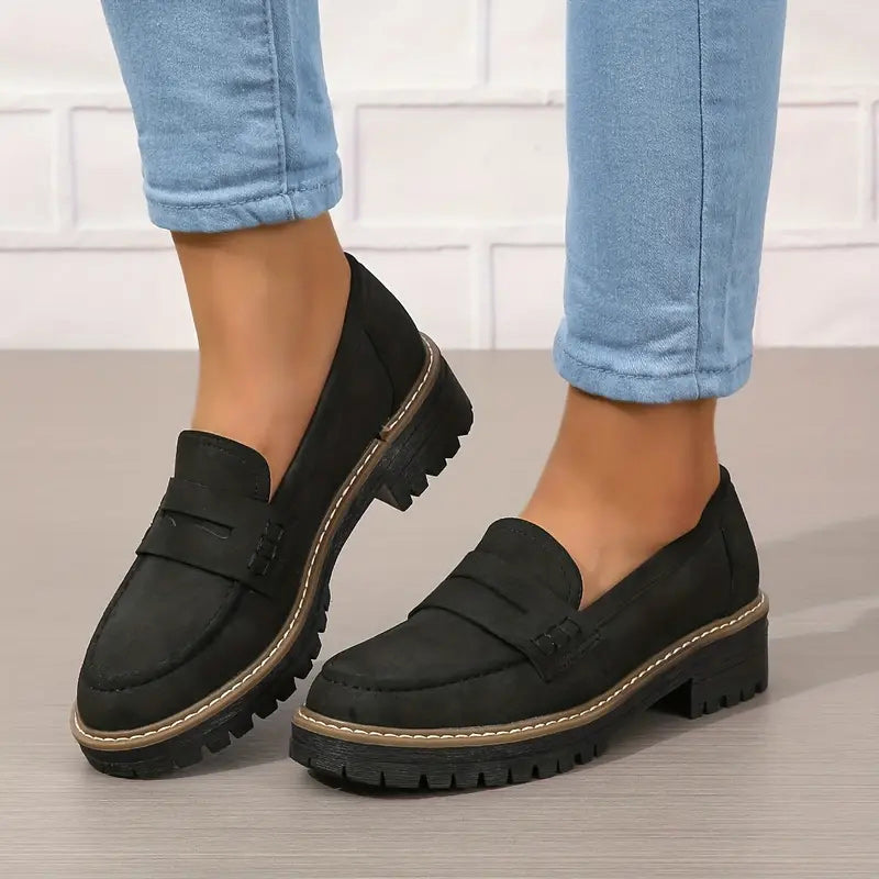 Structured Upper Slip-On Loafers for Women