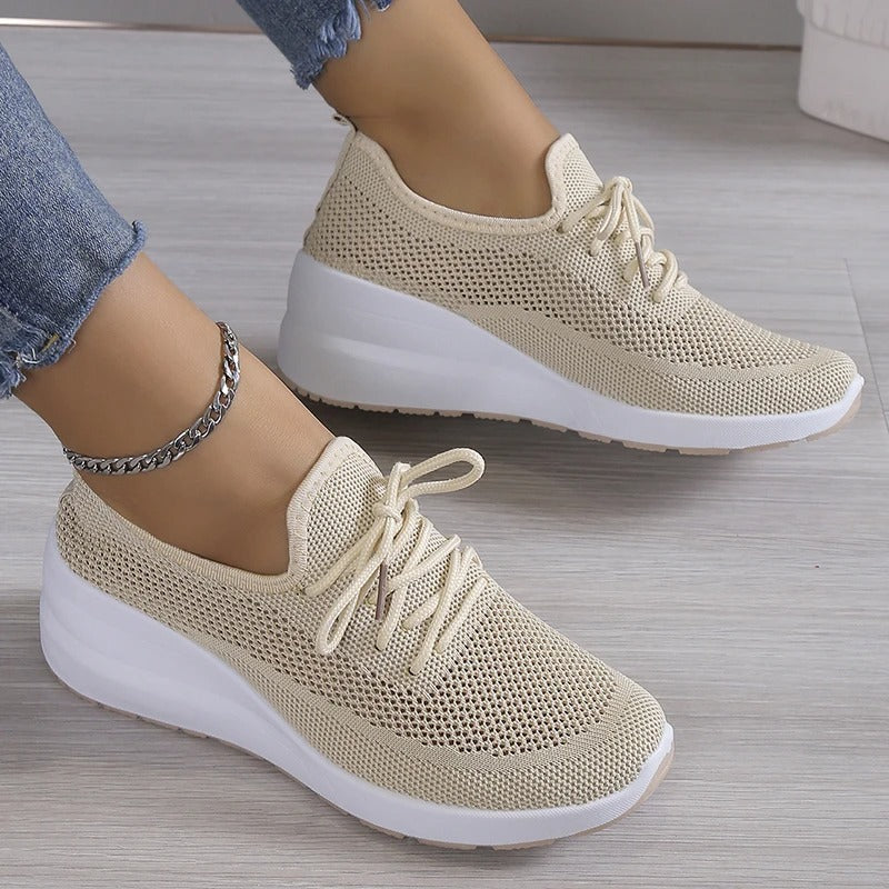 Textured Knit Sneakers for Women