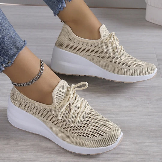 Textured Knit Sneakers for Women