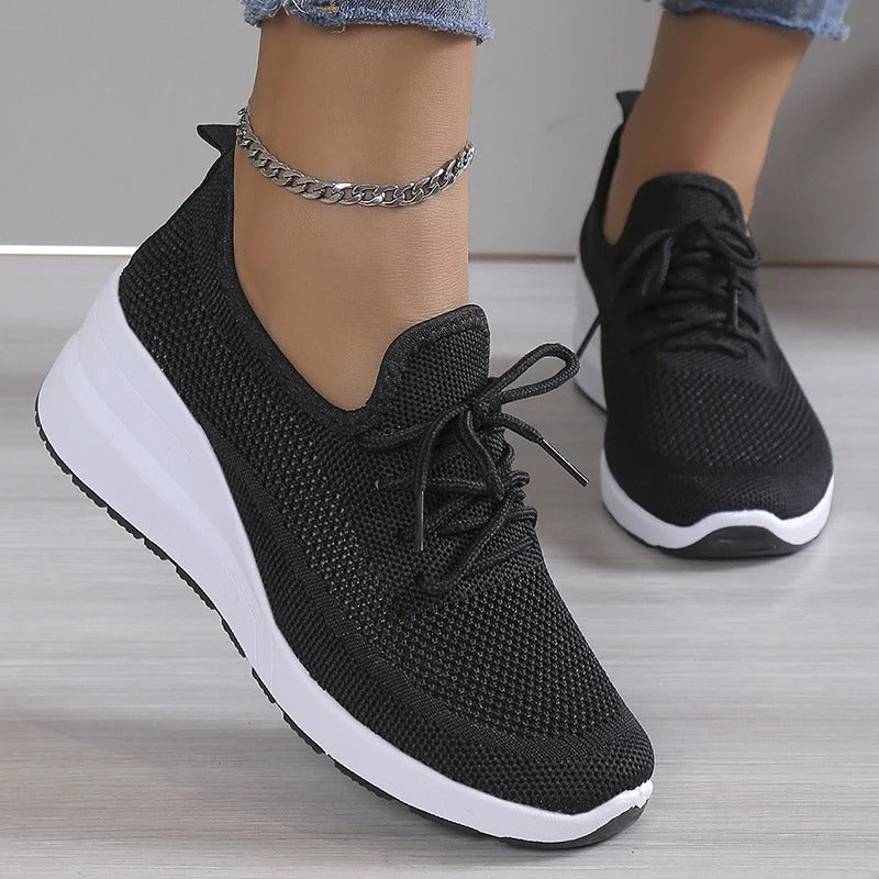 Textured Knit Sneakers for Women