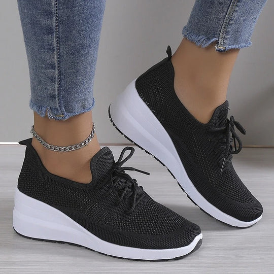 Textured Knit Sneakers for Women