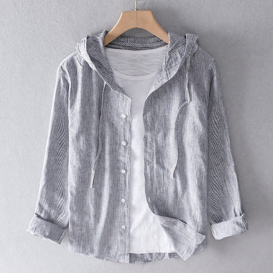 Textured Short-Sleeve Shirt for Women
