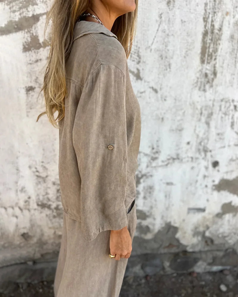 Textured Two-Piece Set for Women