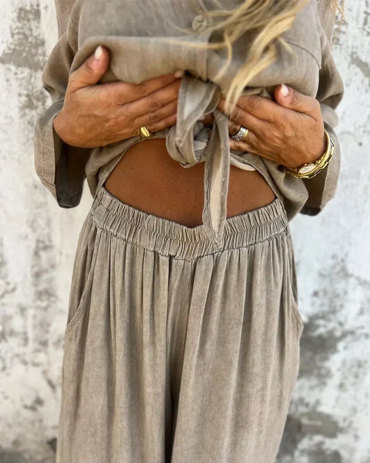 Textured Two-Piece Set for Women