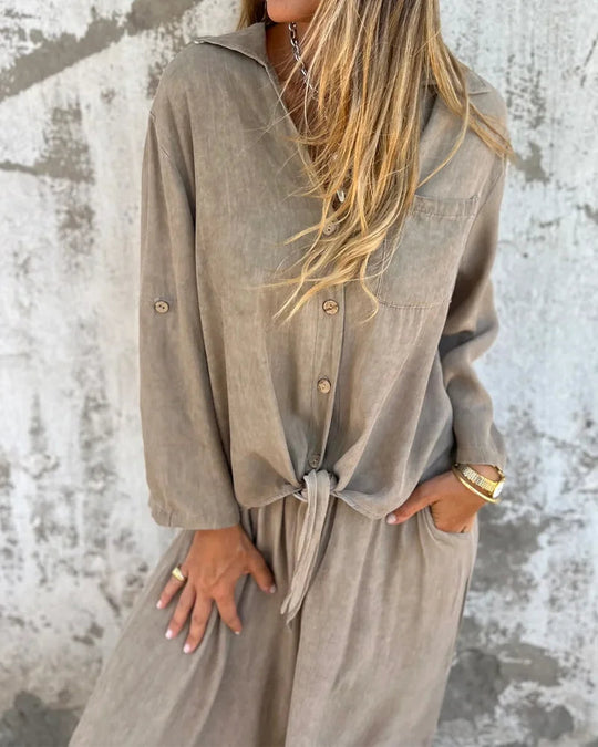 Textured Two-Piece Set for Women